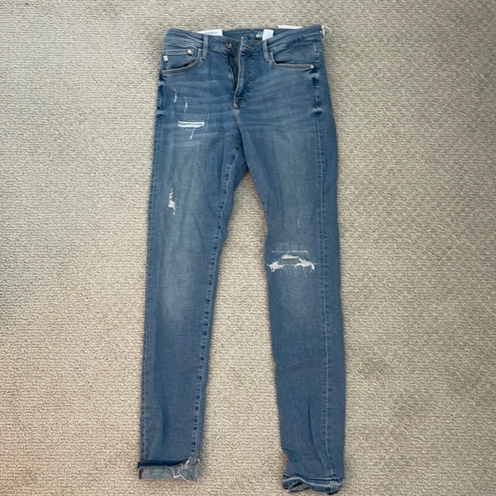 H&M distressed shaping skinny jeans